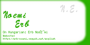 noemi erb business card